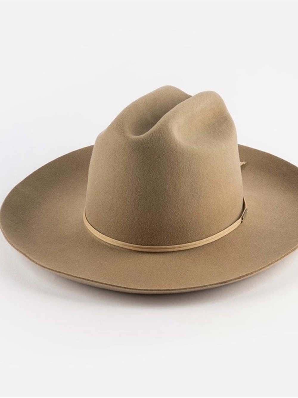 GIGI PIP Wide-Brim Felt EZRA hat in camel